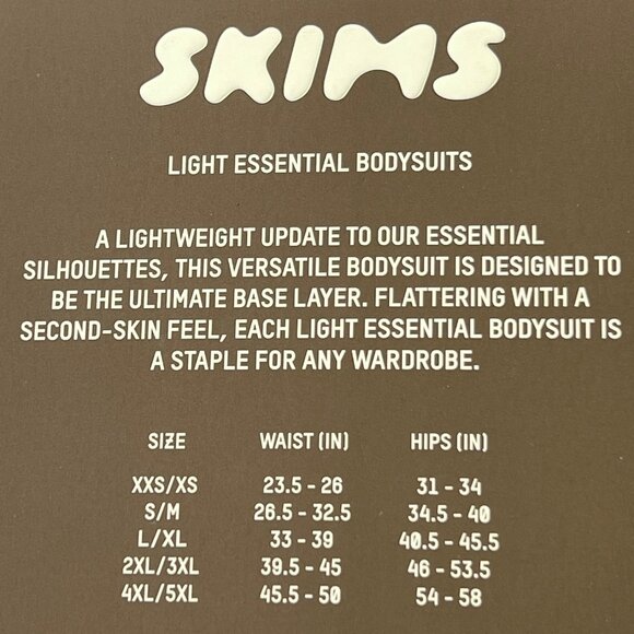 SKIMS Light Essential Dolman Sleeve Bodysuit Marble Womens 4X - Picture 9 of 12